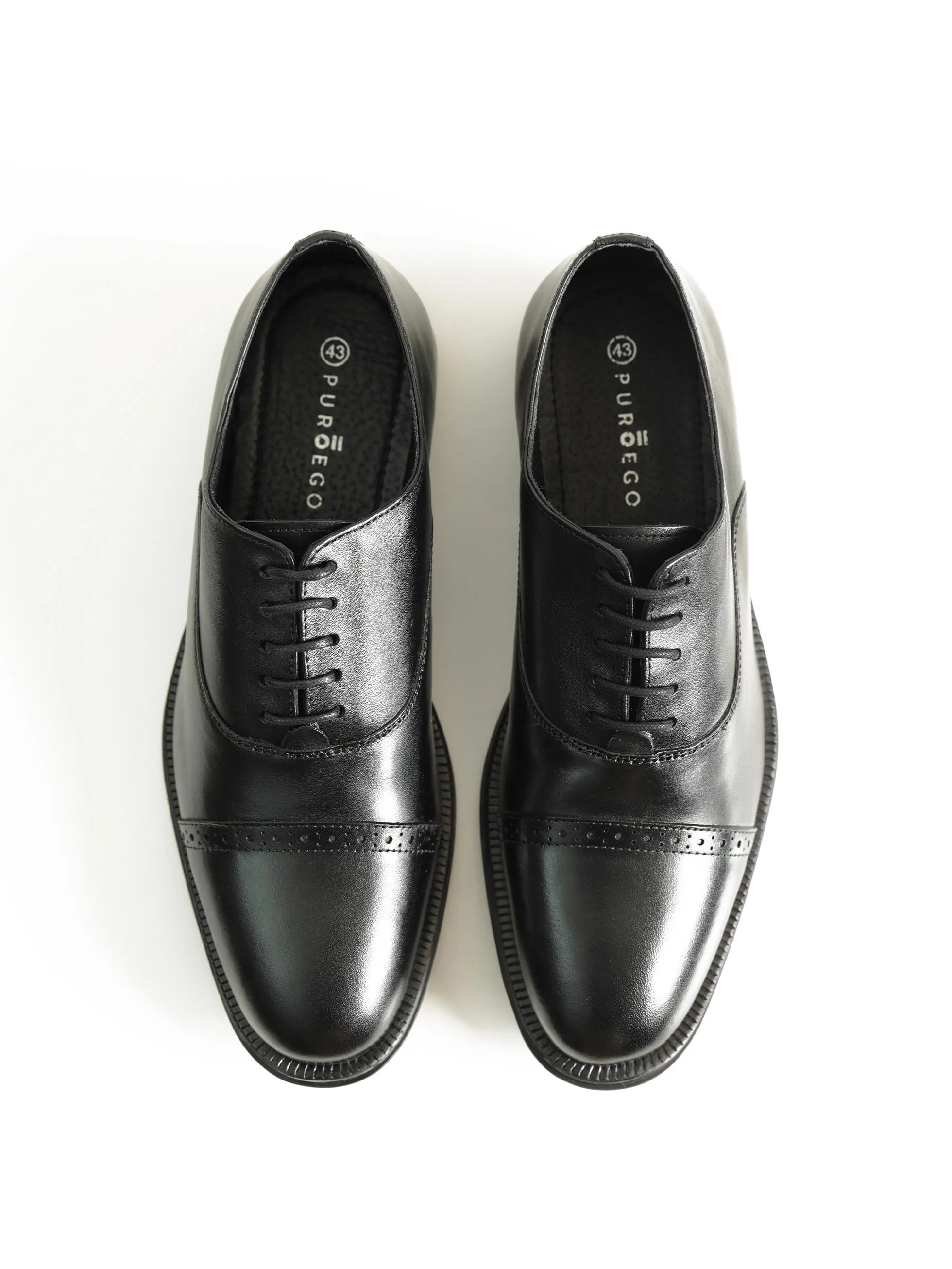 ZAPATO OXFORD PICADO PUNTERA NEGRO - Image 3