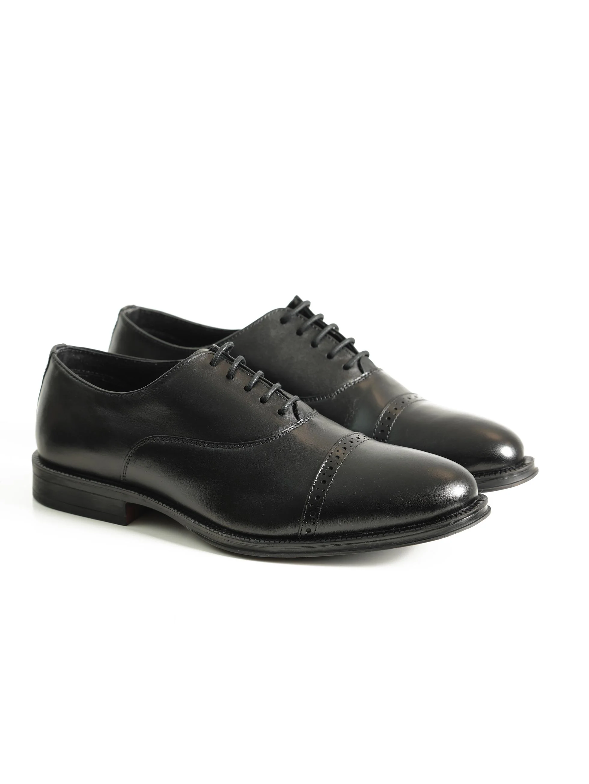 ZAPATO OXFORD PICADO PUNTERA NEGRO - Image 4