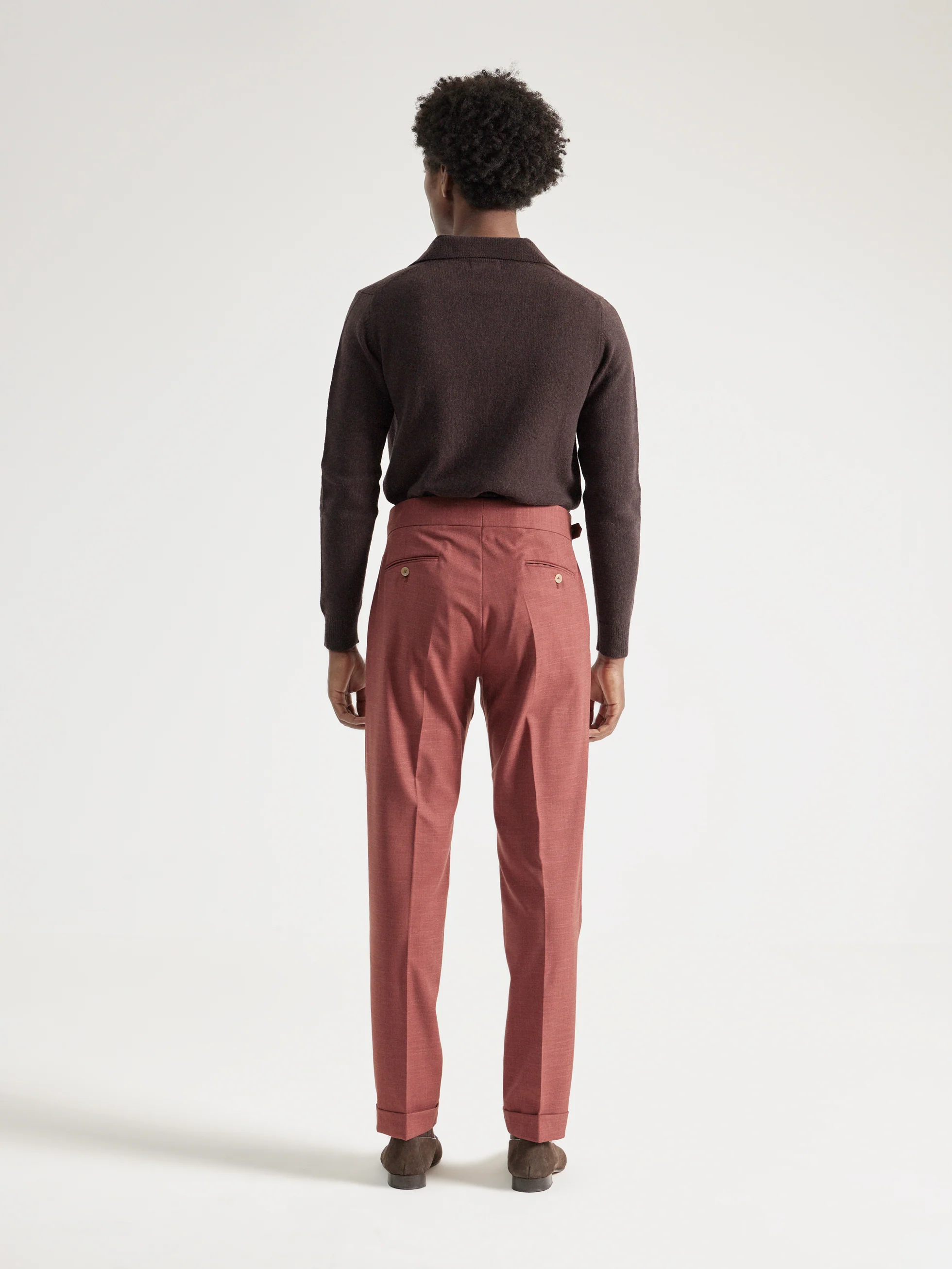 PANTALON GURKHA DOBLE PLIEGUE TEJA - Image 4