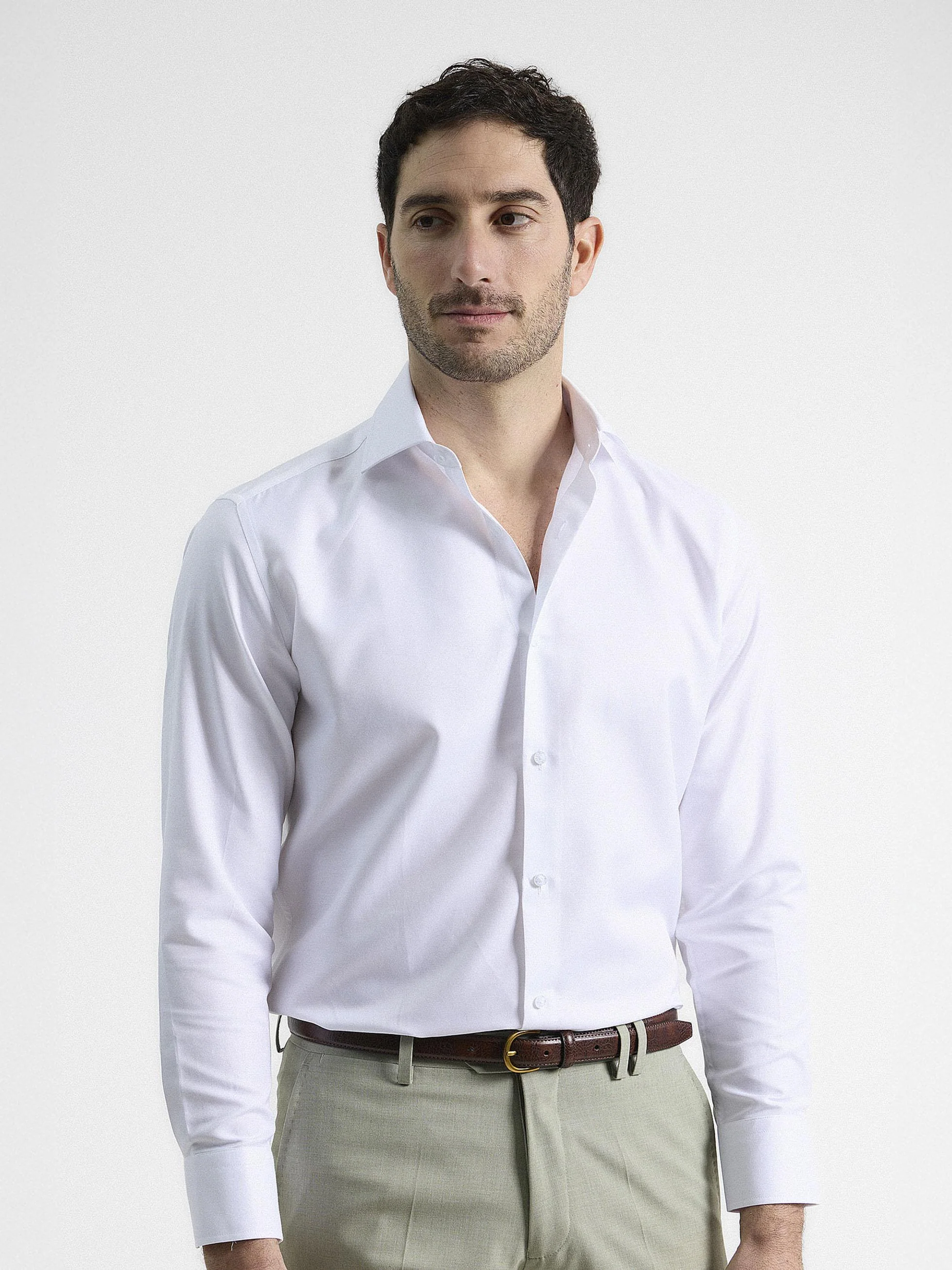 CAMISA VESTIR TWILL BLANCA - Image 3