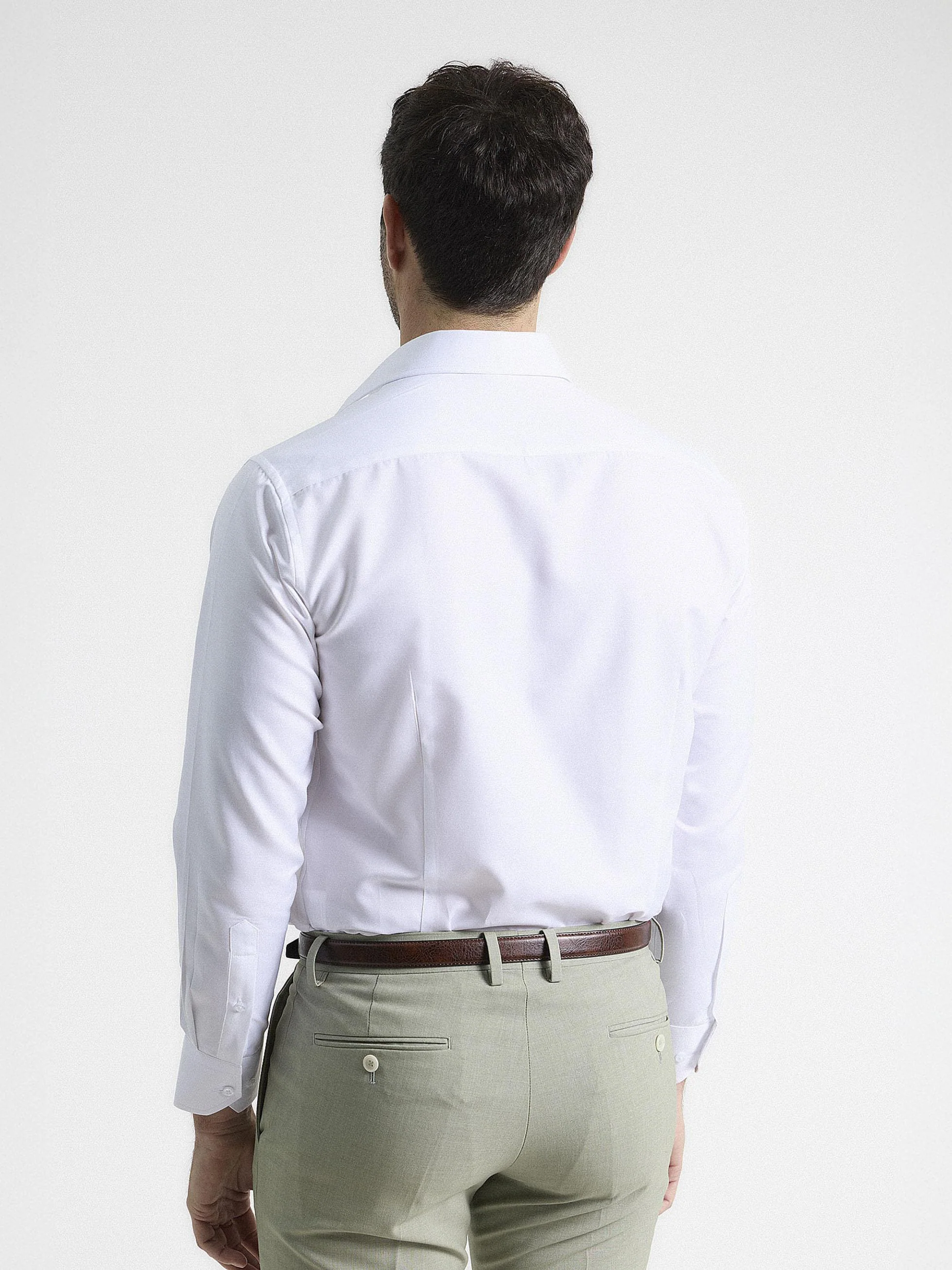 CAMISA VESTIR TWILL BLANCA - Image 4