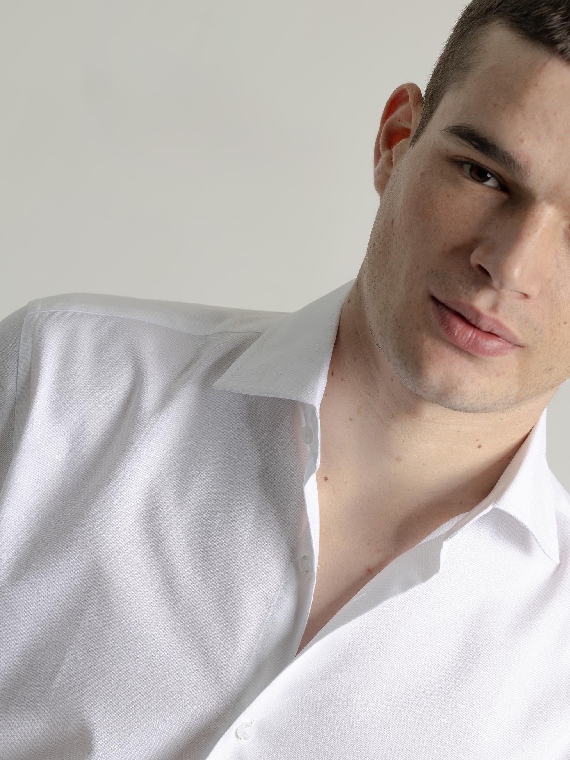 CAMISA VESTIR LISA BLANCA - Image 3