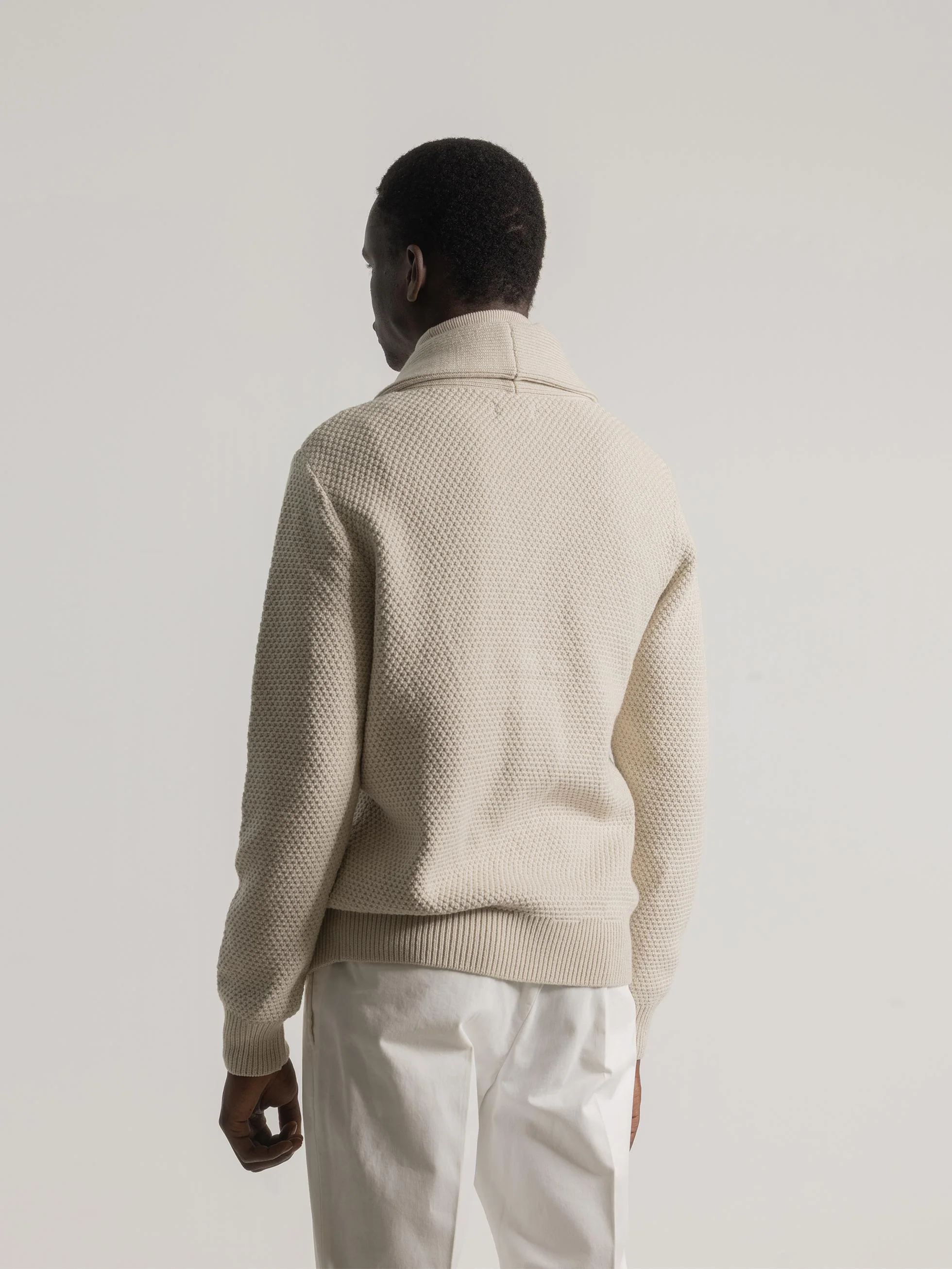 CARDIGAN JACQUARD TAPIOCA - Image 4