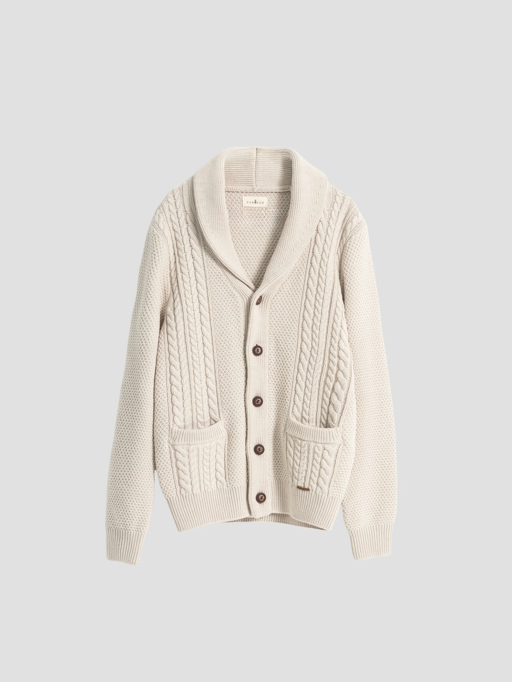 CARDIGAN JACQUARD TAPIOCA - Image 5