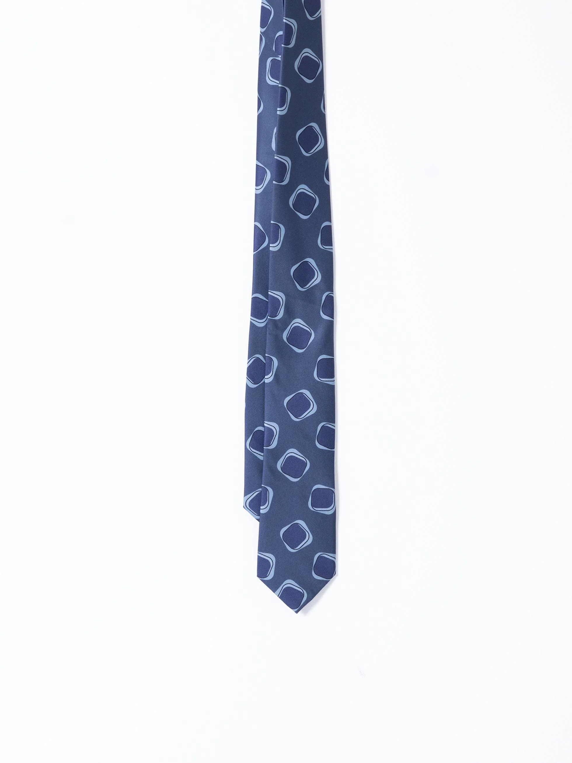 CORBATA ESTAMPADO GEOMÉTRICO AZUL - Image 3